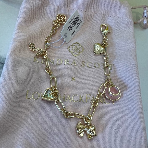 SOLD NEW in gift box. Loveshackfancy Kendra Scott Charm Bracelet - Picture 4 of 5